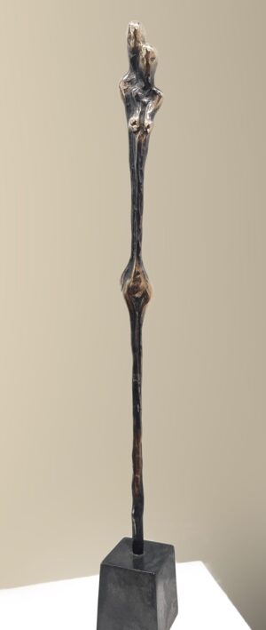 Bronzeskulptur “Par” af Stiig Kalsing – figurativ skulptur af par i massiv bronze