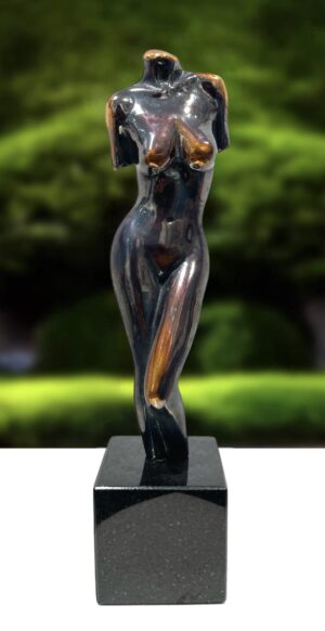 Kvinde torso - speciel sort / blank patinering