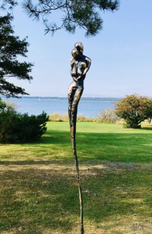 Bronzeskulptur “Sjæleri” af Stiig Kalsing – figurativ kærlighedsskulptur i massiv bronze