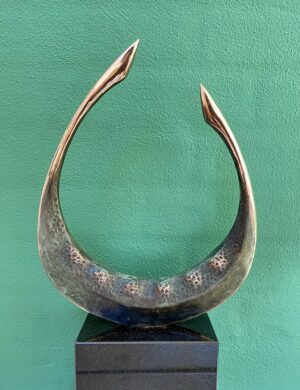 Vikingeskib "Fjord hest" - 36 cm. høj - stor model