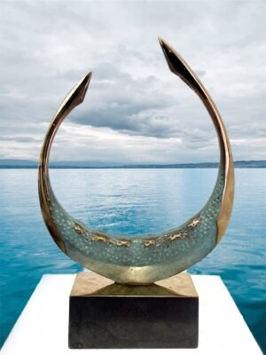 Vikingeskib "Fjord hest" - 23 cm. højt